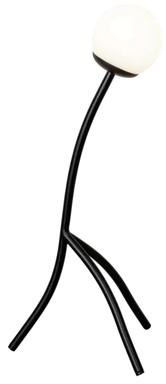 Abajur Girafa Ø20X52Cm 1Xg9 Globo Ø08Cm Por Waldir Junior - Usina 5104... (BZ-M - Bronze Metálico)