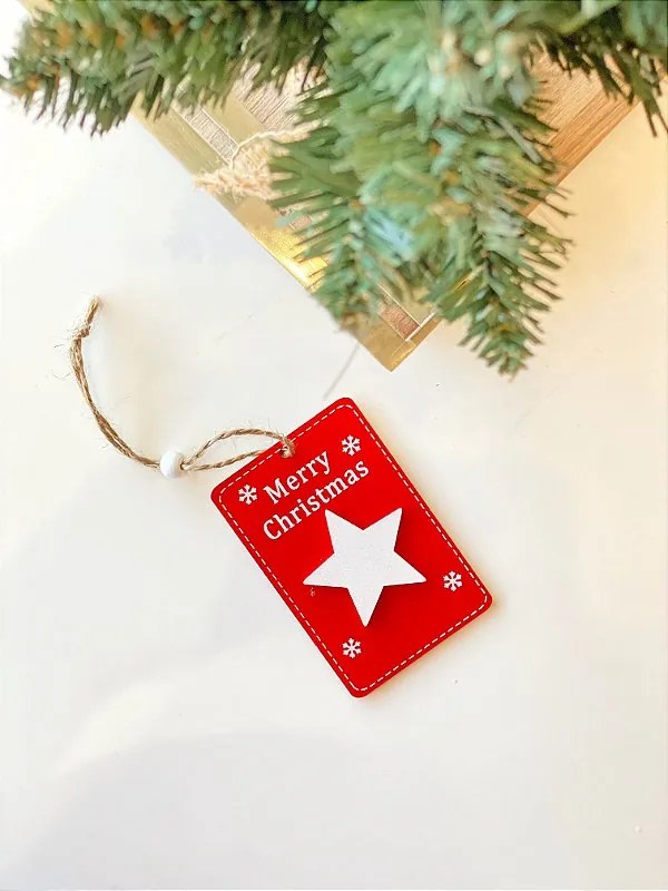 Tag Merry Christmas Estrela