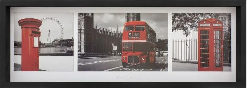 Quadro Decorativo Londres Pontos Turísticos 90x30cm