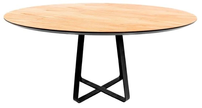 Mesa Contemporânea Tátio Redonda 1370 - Lâmina Natural  Kleiner