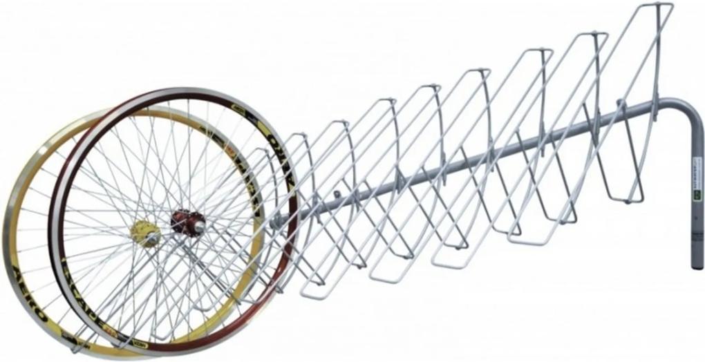 Suporte de Parede Altmayer AL-71 para Exposição de Rodas de Bicicleta Cinza