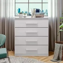 Cômoda Para Quarto 4 Gavetas Frevo M10 Branco - Mpozenato