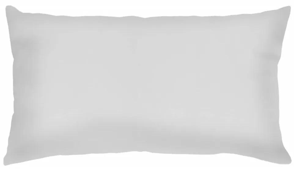 Capa de Almofada Retangular Lisa Branca 60x30