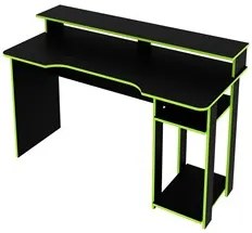 Mesa Para Computador Notebook Gamer ME4153 Preto/Verde - Tecno Mobili