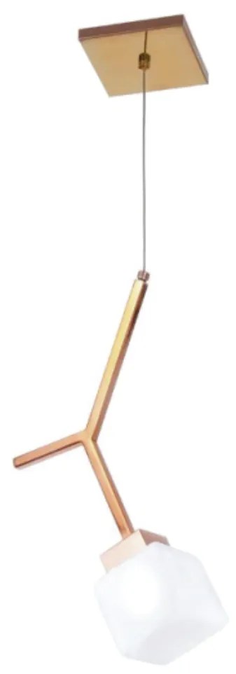 Pendente Three Vidro Quadrado 09X43X30Cm Metal E Cubo 01Xg9 | Old Arti... (PRETO / CROMADO, CLEAR (TRANSPARENTE))