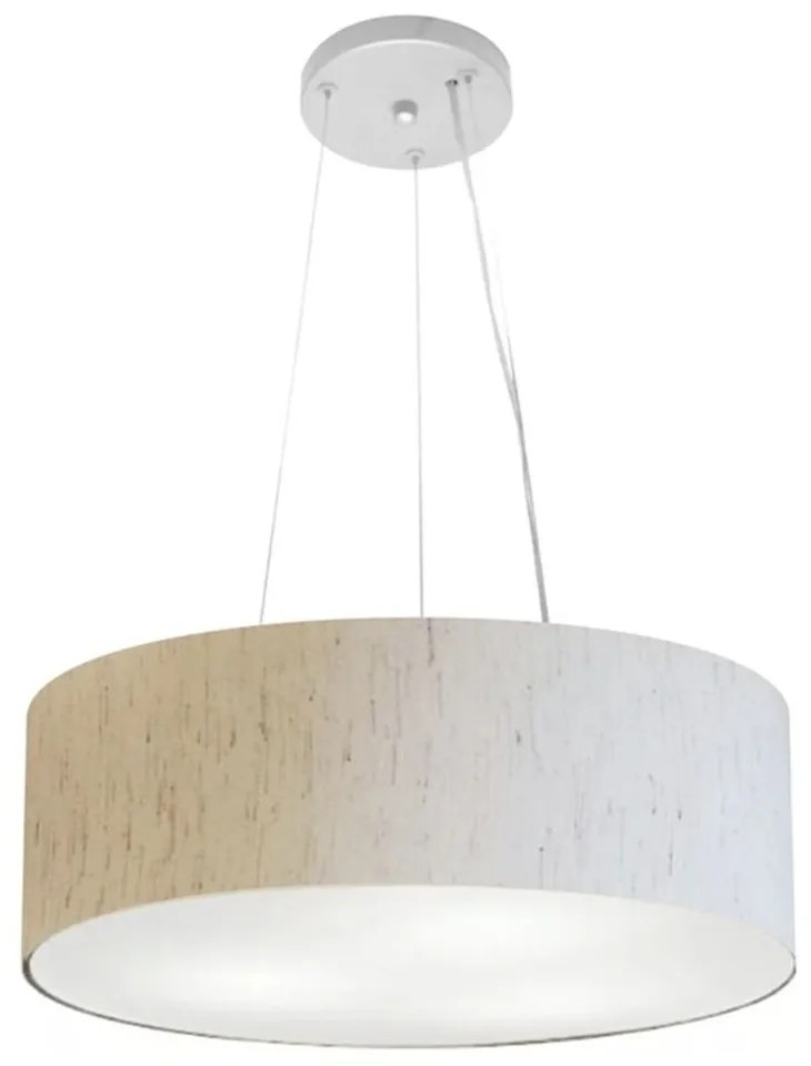 Lustre Luminária Pendente Cupula em Tecido MD-39803 - Bivolt - Para 3 Lâmpadas E27 - Lustres Vivare