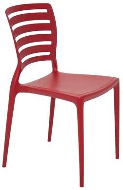Cadeira Sofia encosto horizontal vermelha Tramontina 92237040