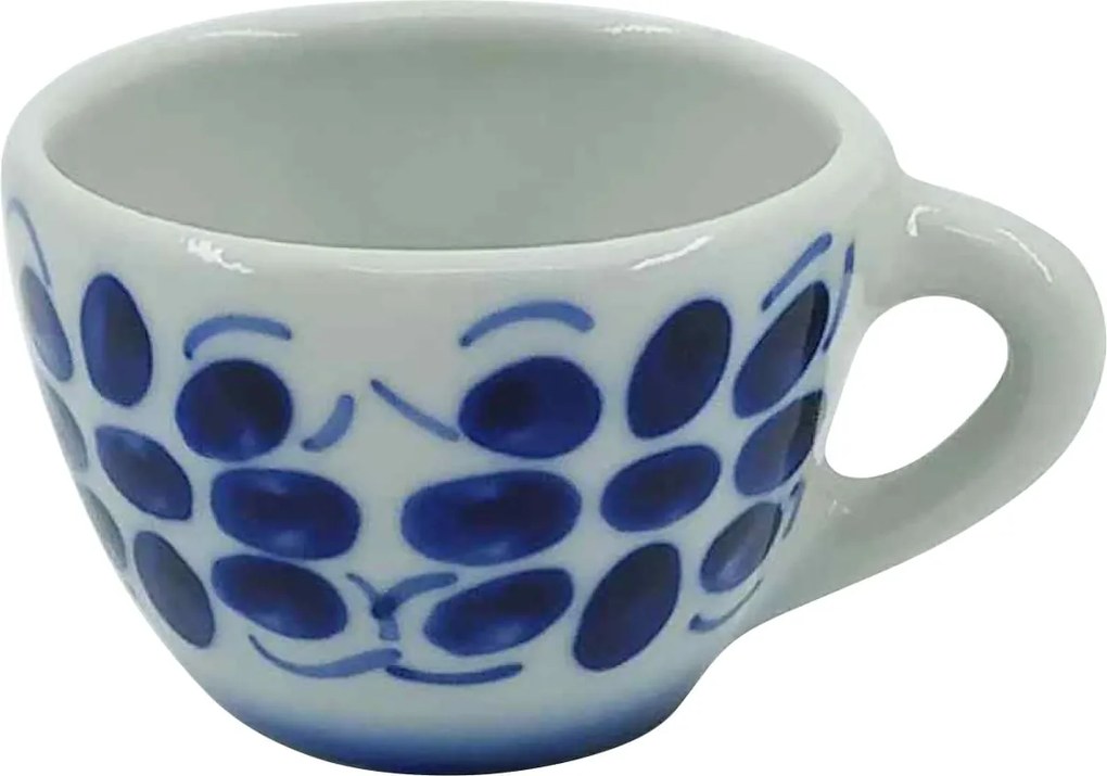 Xícara de Café em Porcelana Azul Colonial 50 ml