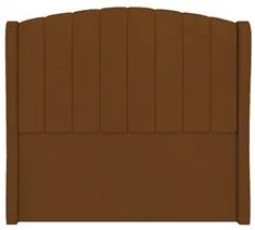 Cabeceira Casal Cama Box 140cm Glenda I02 Veludo Terracota - Mpozenato