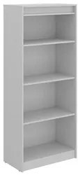 Estante Livreiro Multiuso 3 Prateleiras 68cm Web15 G04 Cinza - Mpozena
