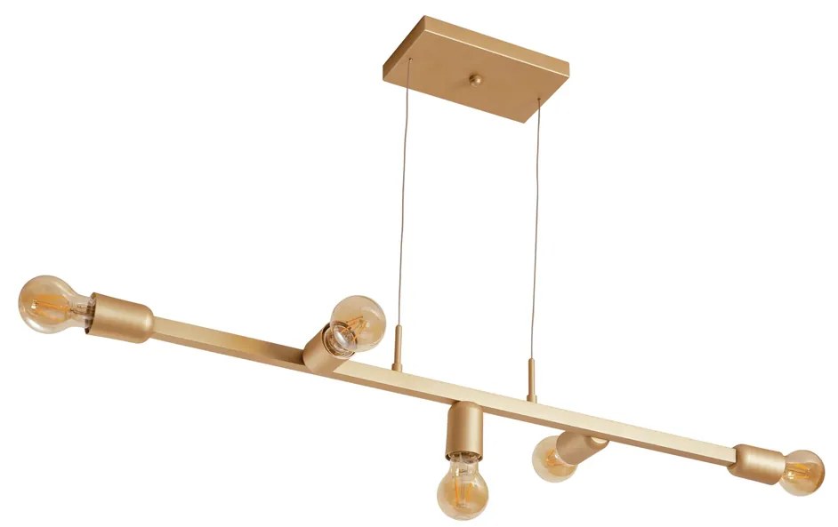 Pendente Tazza S/ Globos 100Cm 6L E27 Suspensão Cabos Kevlar | Usina 1... (PT - Preto Texturizado, PRETO)