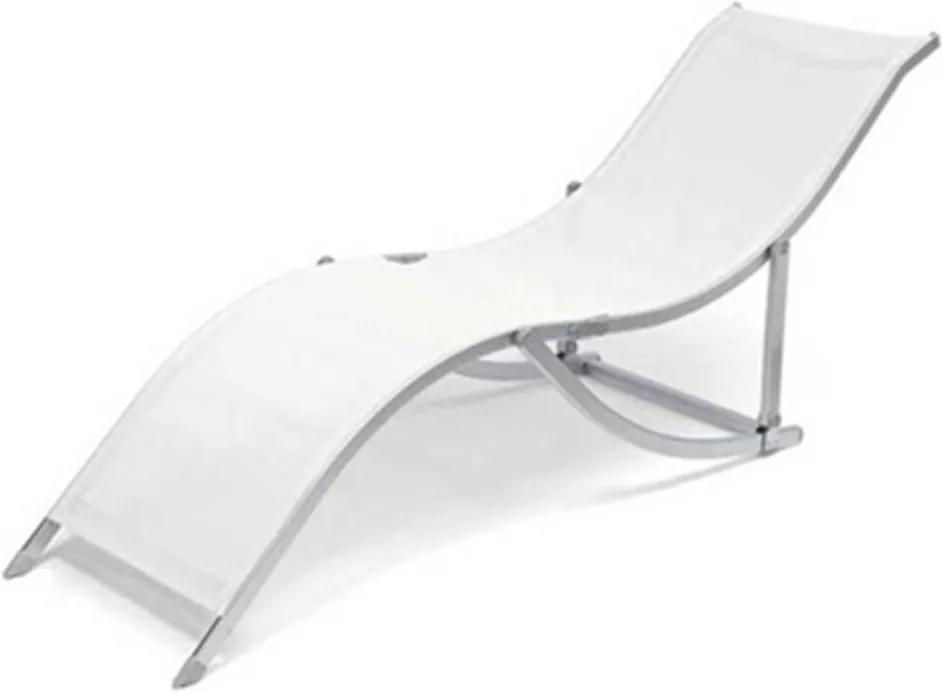 Cadeira S Textilene Aluminio Branco Belfix