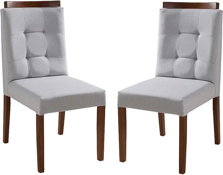 Conjunto 2 Cadeiras de Jantar Betel Com Aplique - Wood Prime MF 44272