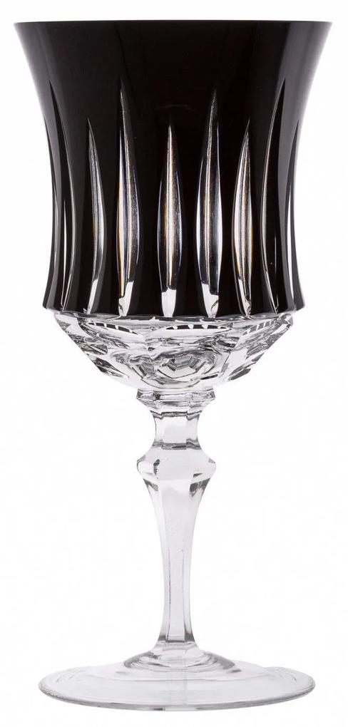 Taça de Cristal Lapidado P/ Vinho Branco 66 - Preto