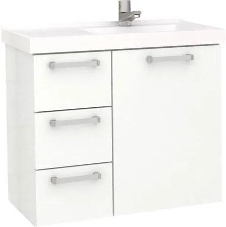 Gabinete para Banheiro 60cm Aço Ameixa Branco 59,6x54,9x33,3cm - Cozimax - Cozimax