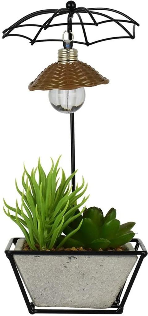 Vaso Umbrella Com Flor Artificial Kasa Ideia