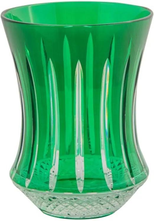 Copo de Cristal Verde Translúcido