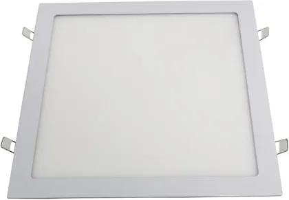 Plafon Led Embutir Quadrado Branco 24W Luz Branca 6000K