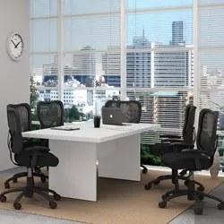 Mesa de Reunião ME4119 Branco - Tecno Mobili