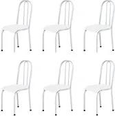 Kit 6 Cadeiras Baixas 0.104 Anatômica Branco - Marcheli
