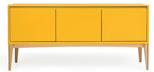 Buffet Oslo Estrutura Natural Acabamento Amarelo 160cm - 60890 Sun House