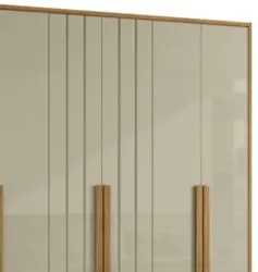 Guarda Roupa Casal 230cm Com 6 Portas Barok Opala/Cumaru Z10 - Mpozena