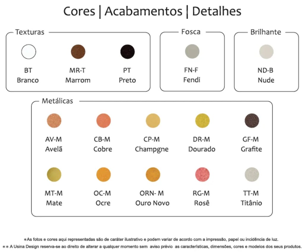 Arandela Modular Retangular 46X11,5X10,5Cm 02Xe27 Metal E Acrílico | U... (OC-M Ocre Metálico)