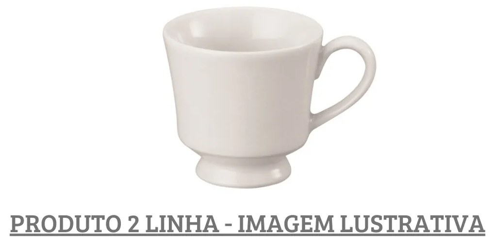 Xicara Café Sem Pires 60 Ml Porcelana Schmidt - Mod. Itamaraty 2° Linha