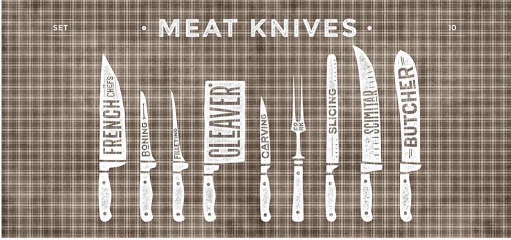 Tapete Antiderrapante Meat Knives