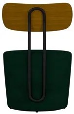 Kit 2 Poltronas Decorativas Redondas 53cm Le Moon M22 Veludo Verde - M