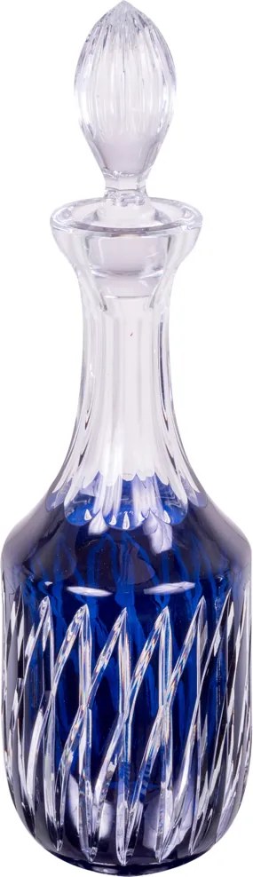 Licoreira de cristal Lodz de 1 litro – Azul Deméter