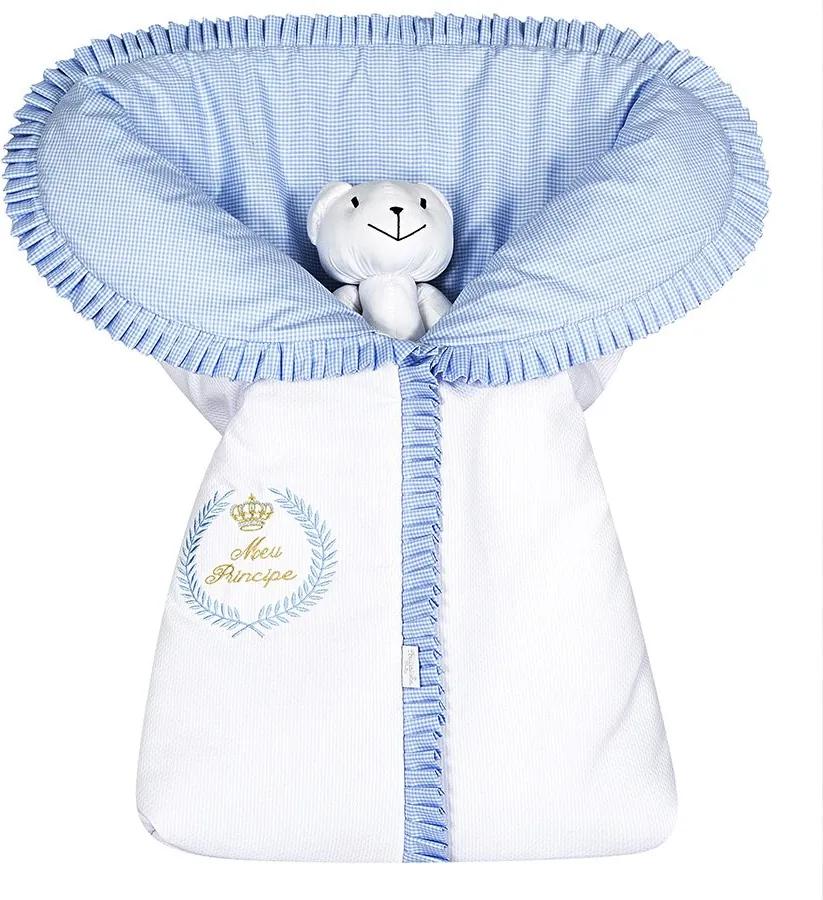 Porta Bebê Meu Príncipe Azul 100% Algodão
