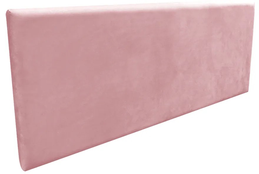 Cabeceira Painel Clean para Cama Box Solteiro 100 cm Suede - D'Rossi - Rose