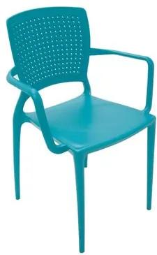 Cadeira Safira com braços azul Tramontina 92049070