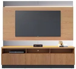 Estante Home Theater com LED para TV até 70 Pol. 3 Portas Marajó Freij