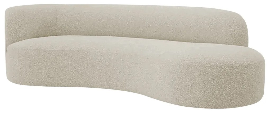 Divã Recamier Orgânico Tokyo 180cm Lado Direito Bouclé - ADJ Decor