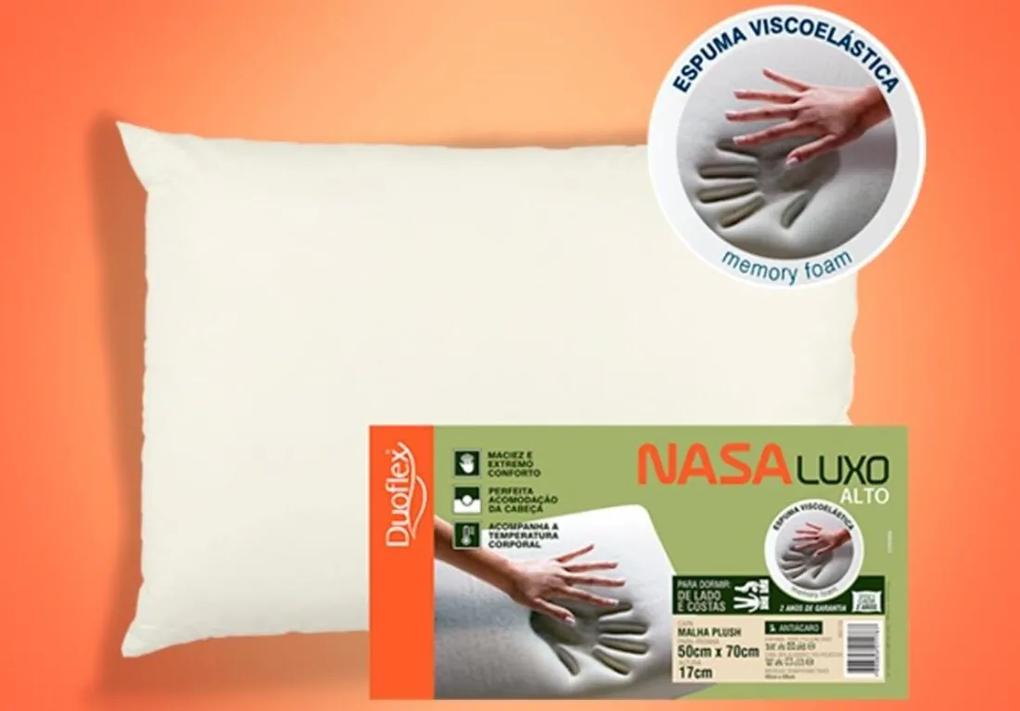 Travesseiro NASA Luxo Viscoelástico - 50 x 70 cm - Duoflex