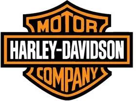 Placa Decorativa em MDF Formato Moto Harley Davidson Logo