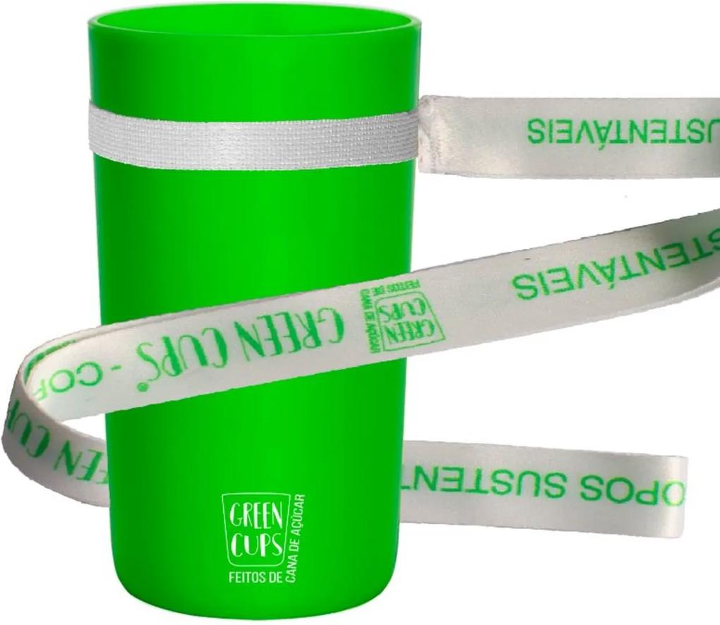 6 Copos Eco Sustentavel 280ml Green Cups