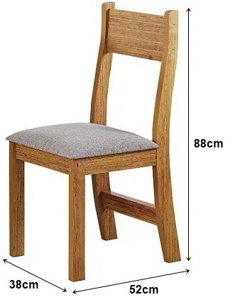 Conjunto Mesa De Jantar Pallace 110x75cm Mel Com 4 Cadeiras Brisa Kaki - JLAR Móveis