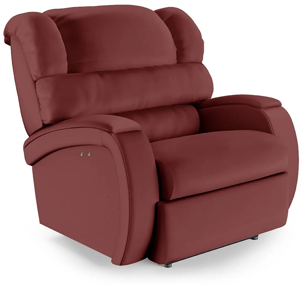 Poltrona do Papai Reclinável Napoli Power Touch Massagem PU F FH1 - D'Rossi - Vermelho