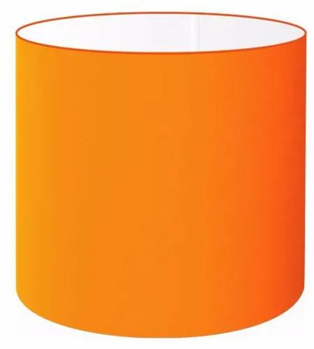 Cúpula abajur cilíndrica cp-7005 Ø18x18cm laranja