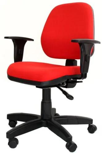 Cadeira Corporate Executiva cor Vermelho com Base Nylon - 43942 Sun House