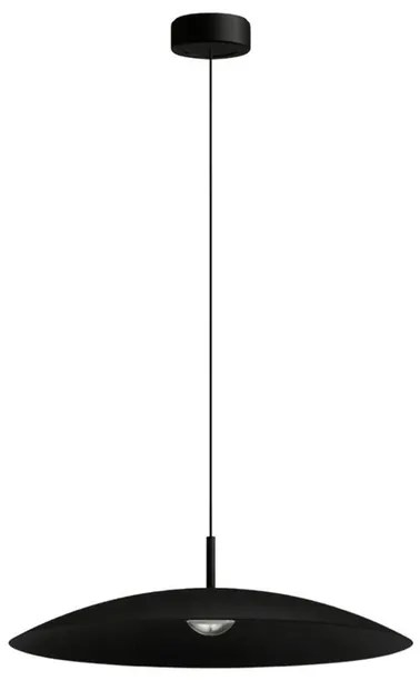 Pendente Led Aluminio 12W 60 3000K 60Cm Plato - PRETO