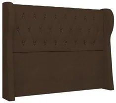 Cabeceira Casal Cama Box 140cm Malva I02 Bouclê Marrom - Mpozenato