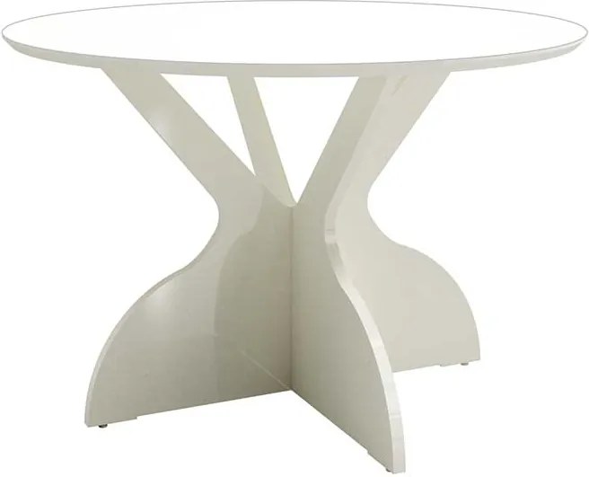 Mesa de Jantar Dalla Costa TM12 para 6 Cadeiras 100% MDF 120cm Off White