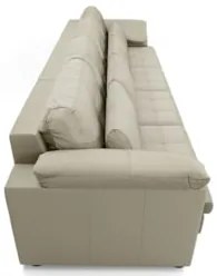 Sofá Retrátil 4 Lugares Para Sala 379cm Dijon Couro Creme S07 - Mpozen
