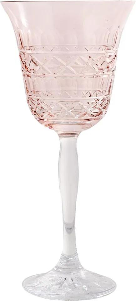 Taça de Cristal 220ml Pink Lodz