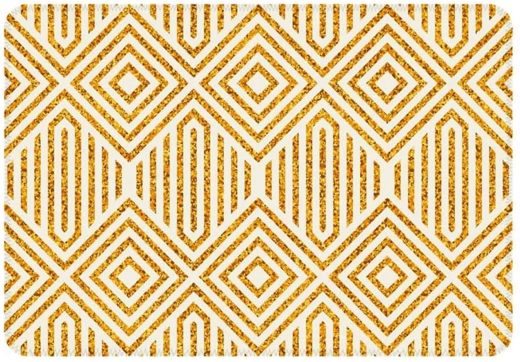 Tapete Love Decor de Sala Wevans Geométrico Amarelo