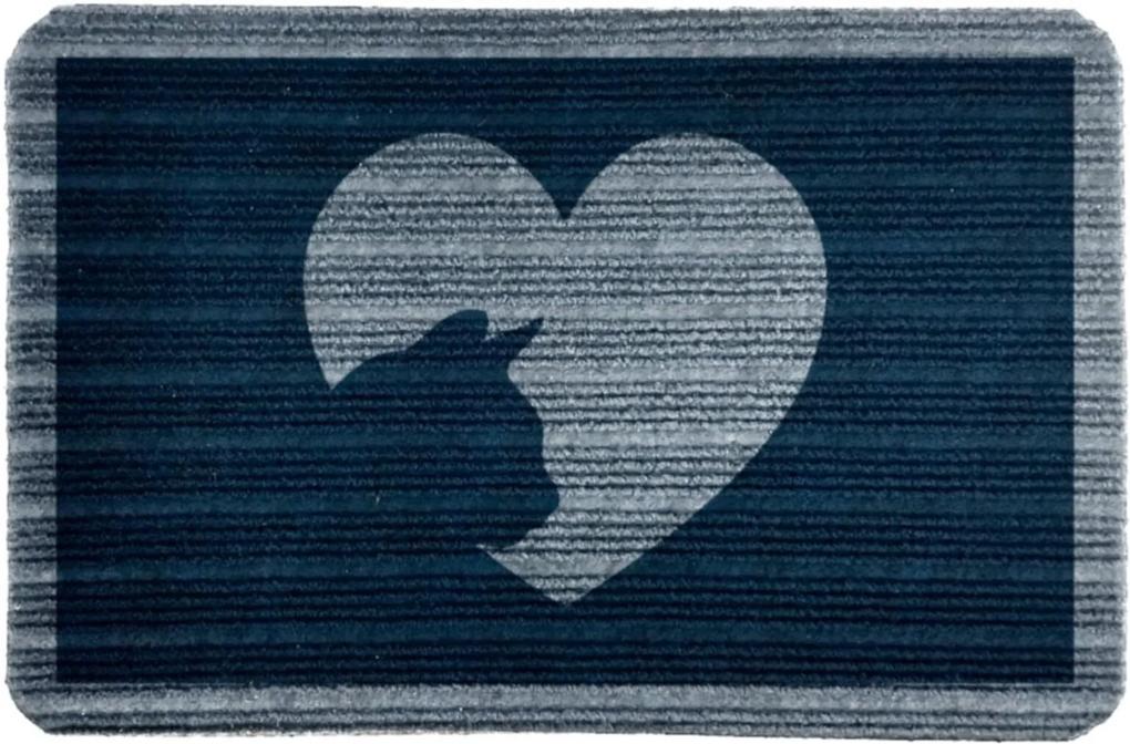 Capacho Carpet Love Cat Azul Único Love Decor